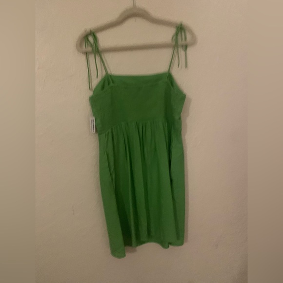 NWT • old navy • fit & flare tie strap mini dress • linen blend • large … - Picture 3 of 6